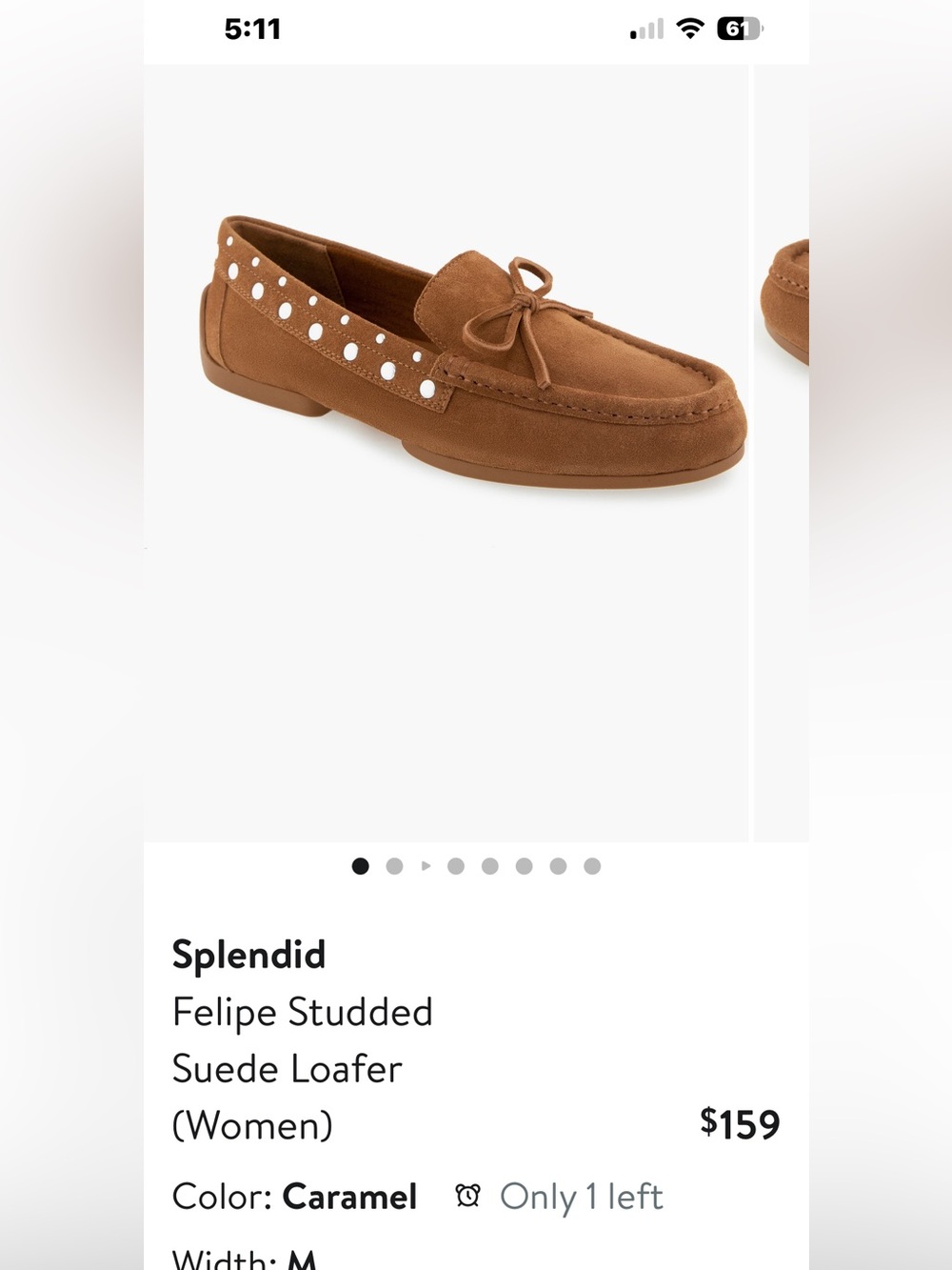 Splendid Suede Studded Loafer - Chestnut Brown